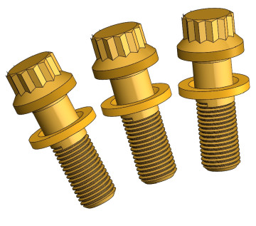 357337-19-3  RCD GEAR DRIVE CAM GEAR BOLTS - SET OF 3  TFX AND OTHERS CALLIES TAKES 6